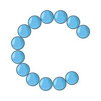 illustration of letter c for Circle Pattern vector