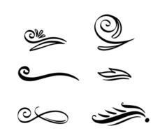 Decorative retro design elements for menu, certificate diploma, wedding invatation card. vector