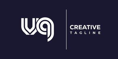 vq abstract minimalist letters Logo Monogram. vector