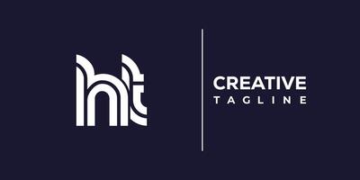 ht abstract minimalist letters Logo Monogram. vector