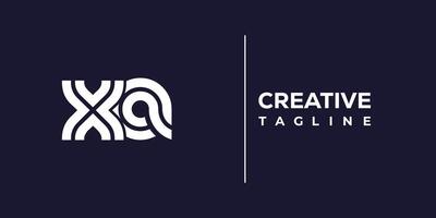 xa abstract minimalist letters Logo Monogram. vector