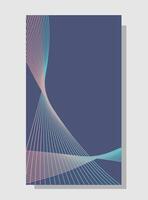 Abstract background with wavy lines. Trendy color of the year 2025 Future Dusk. vector
