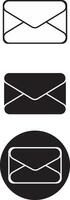 email icon design pack vector