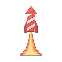 Illustration of Firework rocket vector
