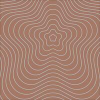 Trendy abstract square background with line waves. Mocha mousse color of the Year 2025 vector