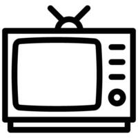 retro television icon vector