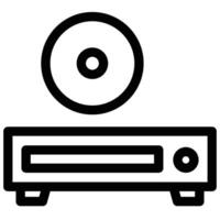 disk player icon vector