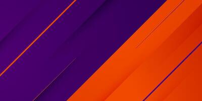Abstract geometric background with colorful orange and purple gradient background design. Overlap shape and line pattern. vector