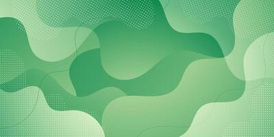 Abstract colorful green gradient wave liquid geometric background modern with fluid style gradient color. Suitable for banner, flyer, and etc. vector