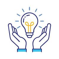creative idea innovation solution fact tip out vector