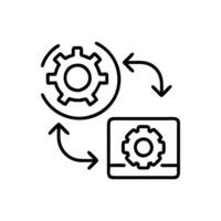 easy operation process business engine or solution vector