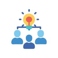Team Synergy Icon for Dynamic Collaboration vector