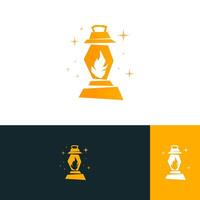 design ilustration latern simple and minimalist vector