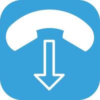 Phone and Call Outline Icons vector
