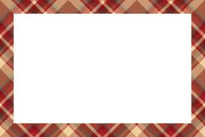 Vintage frame . Scottish border pattern retro style. Tartan plaid ornament. vector