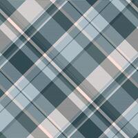Vibrant check fabric, slim background tartan seamless. Halftone textile pattern texture plaid in pastel and dark slate gray colors. vector