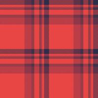 Fashionable background pattern fabric, fall plaid tartan textile. Spring seamless texture check in red and pink colors. vector