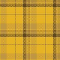 Layout check texture, self fabric plaid tartan. Argyle seamless pattern textile background in amber color. vector
