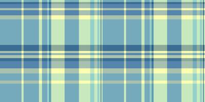 Styled textile texture , horizon tartan pattern check. 70s seamless fabric background plaid in cyan and pastel colors. vector
