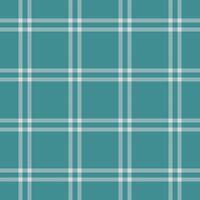 Chequered pattern check tartan, website background seamless. Length plaid texture textile fabric in pastel and cyan colors. vector