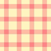 Vichy seamless texture background, repetitive pattern fabric plaid. Upscale tartan textile check in orange and light colors. vector