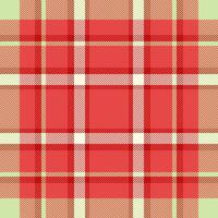 Africa tartan textile background, sketching plaid texture. Multicultural check pattern fabric seamless in red and light colors. vector