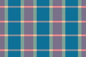 Hounds fabric pattern check, curved tartan textile plaid. Golf texture seamless background in cyan and red colors. vector