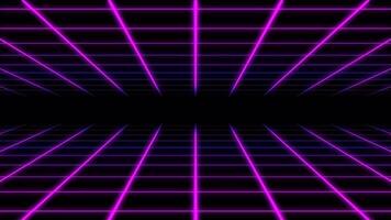 creative motion graphic grid line vaporwave background glow line animation with 90s styles video