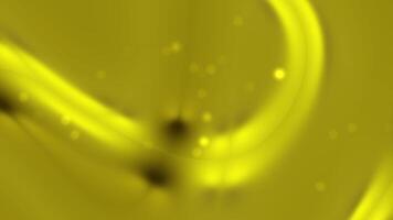 Smooth gold yellow abstract background. Swirling curves and dots. Gradient texture. video