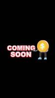 3D Money Coin Character With Coming Soon Text, Suitable For Announcements, Promotions, And Marketing Campaigns. Transparent Background. Alpha Background. Looping Animation. video