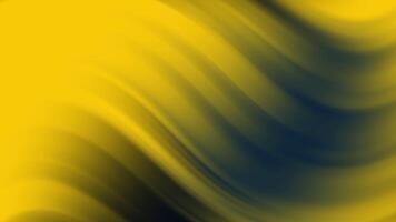 Abstract smooth gradient waves of yellow and dark blue. Blurred motion and color transition. video