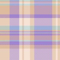 Youth textile fabric check, school pattern texture tartan. Bandana background plaid seamless in light and violet colors. vector