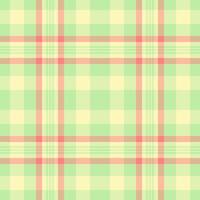 Various seamless background, quality pattern fabric textile. Thin tartan plaid check texture in light and orange colors. vector