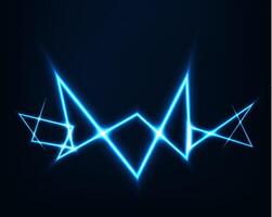 Abstract background electric light. Spark flash effect. Bright curved line. Neon glowing curves. vector