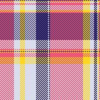 Vibrant pattern texture textile, display background seamless tartan. Sexual check fabric plaid in red and white colors. vector