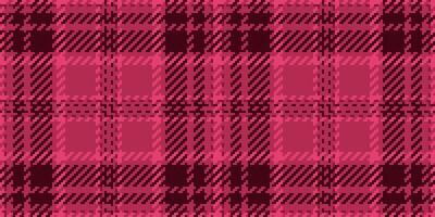 Girly plaid check background, detailed fabric seamless. Infinity texture tartan pattern textile in temptation and dark colors. vector