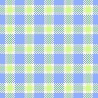 Designer texture check plaid, path tartan fabric. Sewing textile pattern seamless background in blue and white colors. vector