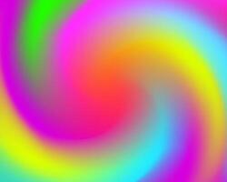 Bright rainbow swirl abstract background. twist wallpaper design. Shiny blur backdrop. vector