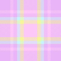 Display check seamless textile, british plaid background . Tidy fabric tartan pattern texture in light and lime colors. vector