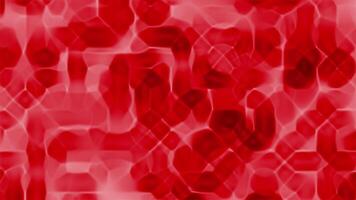 Red abstract shapes create a textured background pattern, suitable for graphic design projects, web design, packaging, or modern art concepts. video