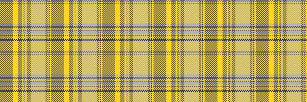 Mid tartan texture, swatch background fabric textile. Suite check seamless plaid pattern in yellow and pastel colors. vector