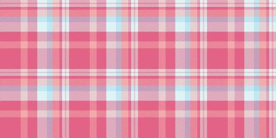 Single textile seamless fabric, sparse check texture background. Grungy pattern plaid tartan in light and red colors. vector