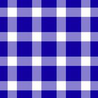Backdrop check texture, custom textile seamless fabric. Sofa plaid tartan background pattern in indigo and white colors. vector