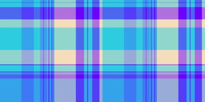 Style pattern tartan plaid, ornament seamless fabric texture. Multicultural background check textile in blue and cyan colors. vector