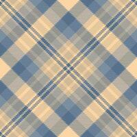 Self fabric tartan , shape pattern check texture. Scarf plaid background seamless textile in orange and cyan colors. vector