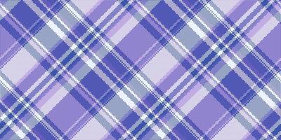 Preppy plaid seamless pattern, knot texture background textile. Mid tartan check fabric in blue and indigo colors. vector