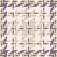 Expressive textile check fabric, classical background texture tartan. Sample seamless pattern plaid in light and linen colors. vector