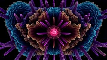 Pulsating Organic Plexus Animation Loop video
