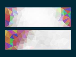 Modern and minimalist banner designs with geometric shapes. Ideal for creating a professional and sophisticated look. Easily adaptable to different brands and styles. vector