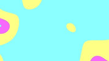 a colorful abstract background with a pink and yellow shape video